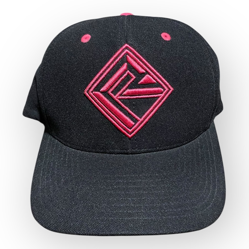 Rock & Roll Denim Black & Pink Trucker Hat Baseball Cap NWT